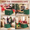 Venkuber 144 Cout-3" inch Ornament Storage Box, Large Christmas Holiday