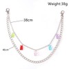 Wekicici Rainbow Jeans Chain Bear Chain Punk Pants Chain Hip