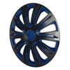 SCITOO 17 Inch 4 Pack Black & Blue Wheel Cover