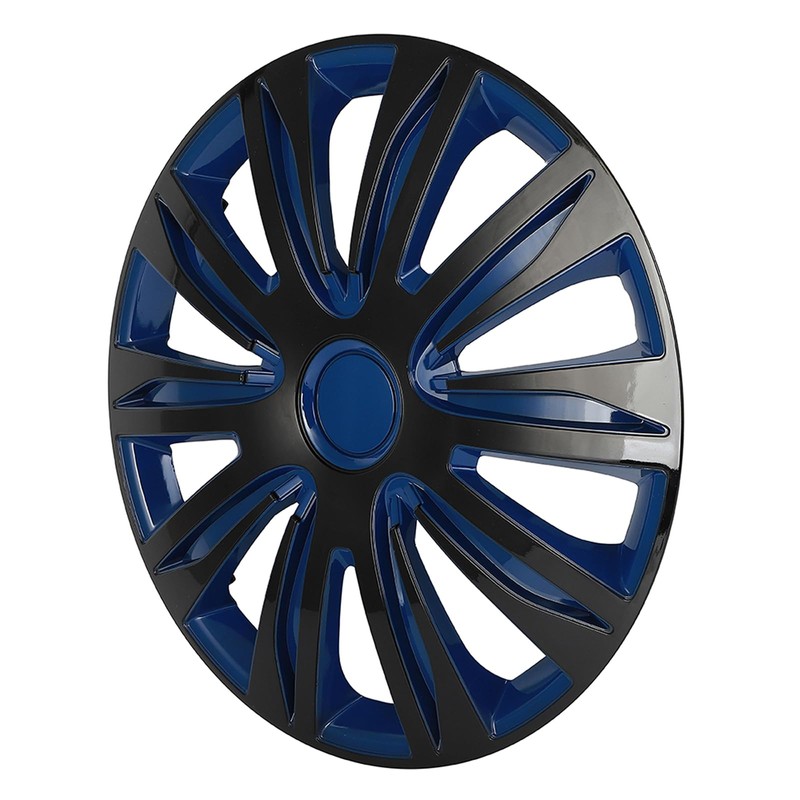 SCITOO 17 Inch 4 Pack Black & Blue Wheel Cover