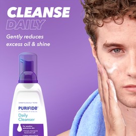 Purifide by Acnecide Daily Cleanser Acne Face Wash for Spot Prone Skin & Blemish Control, For Women and Men, 235ml