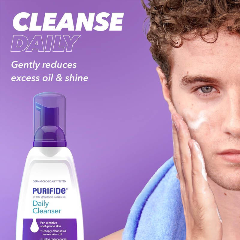Purifide by Acnecide Daily Cleanser Acne Face Wash for Spot