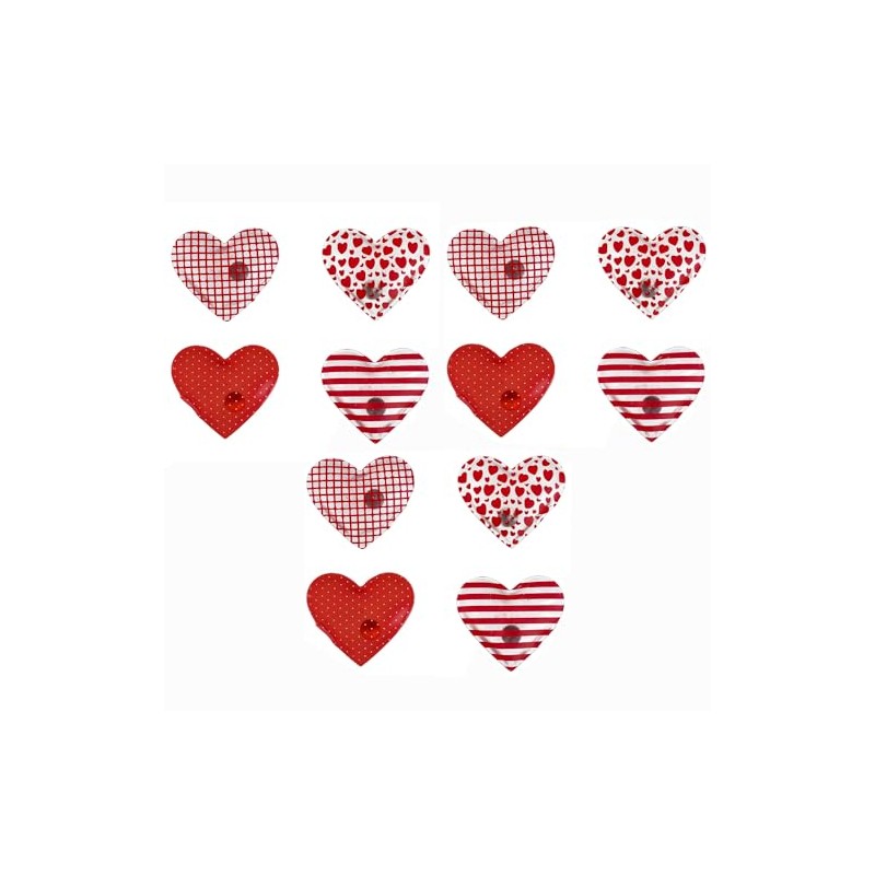 12 x Pocket Warmers Heart in Four Models Assorted -