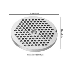 Zerodis Meat Grinder Blade Replacement Round Mincer Food Grinding Blade Plate Disc Knife Grinder Accessory Parts (Small Round Hole 3mm)