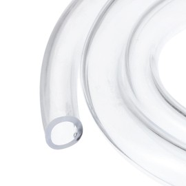 Rebower 1/2" x 5/8" Clear Plastic PVC Tubing 10ft Flexible Hybrid Vinyl Tube, [for Garden Irrigation, Water Hose, Fish Tank, Aquarium] - 12.7x15.9mm