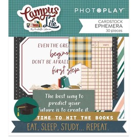 PHOTOPLAY Campus Life Ephemera Cardstock Die-Cuts, White