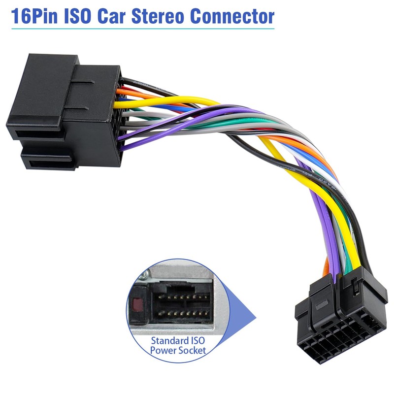 Jayubien - Adaptador de mazo de cables de radio compatible