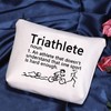 POFULL Triathlon Lovers Gift Triathlete Definition Cosmetic Bag (Triathlete Cosmetic