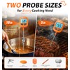 BOMATA Digital Meat & Candy Thermometer 2 Pack, Include 10"