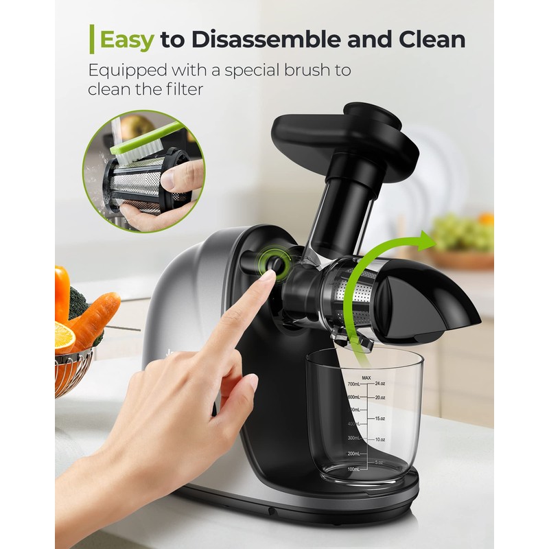 Jocuu Slow Masticating Juicer with 2-Speed Modes - Cold Press