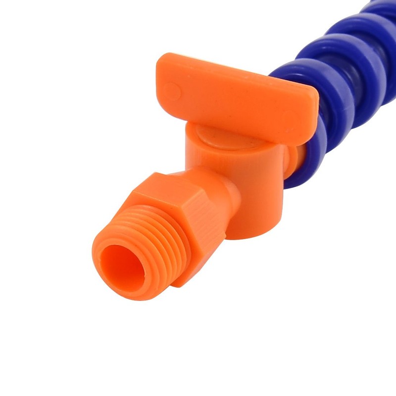Sourcingmap Round Nozzle 1/4BSP Thread Flexible Water Oil Coolant Pipe