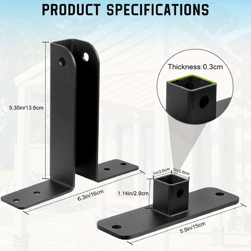 Pergola Roof Riser Stainless Steel Roof Riser Brackets for Patio