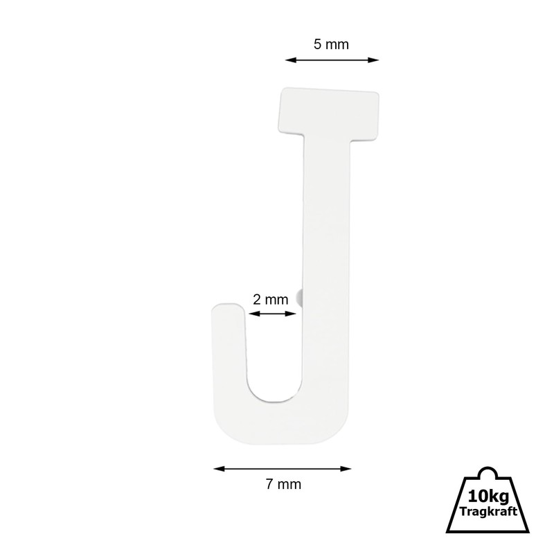 Sliding Hooks in White for Picture Rails Gallery Rails -