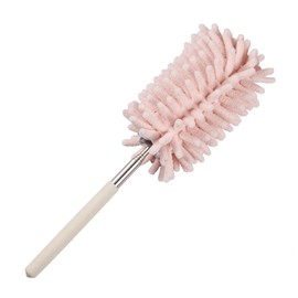 AuMoHall Pink Retractable Microfiber Duster for Cleaning Extendable Feather Duster Household Cleaning Tool for Cleaning Car, Office, Window, Furniture