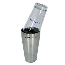 Riazul Tequila Metal Bar Shaker Tin with Rubber Gasket Mixer Glass