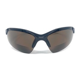 Incredible Bargains The Competitor Bifocal Sun Reader Sport and Wrap Around Reading sunglasses + 2.00 Black/Amber