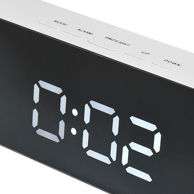 LED Clock Multifunctional USB Powered 3 Lighting Modes Snooze Time