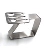 Aliotech 4pcs Tableware Shape Stainless Steel Silver Thickened Strong Cloth