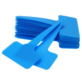 uxcell 100Pcs 4 Inch Plant Labels Large T-Style Garden Marker Plant Tags Garden Labels for Flower Beds,Pots Vegetables Blue
