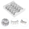 FOMIYES 25pairs False Eyelashes Natural Look Chemical Fiber Makeup Lashes