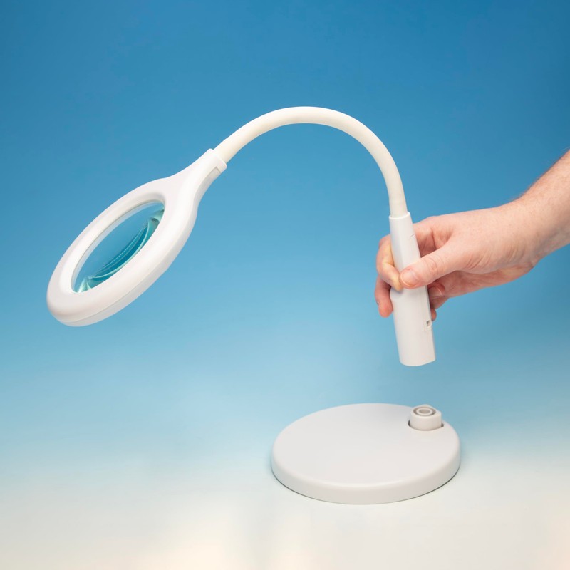 Lightcraft Value Magnifier Lamp with Flexi Neck-100mm Lens, 36 LEDs,