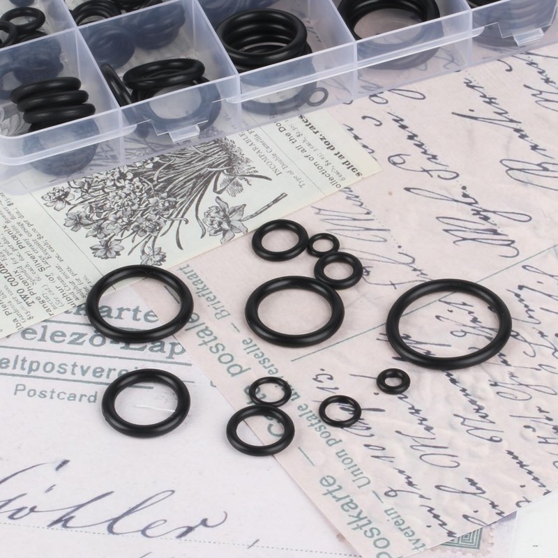 400 Pcs O-ring Seals, 24 Sizes Rubber Electrical Gasket Kit,