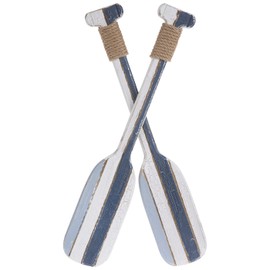 Hobby Lobby Nautical Ship Boat Paddles Ocean Striped Oars Wood Wall Hanging Home Décor