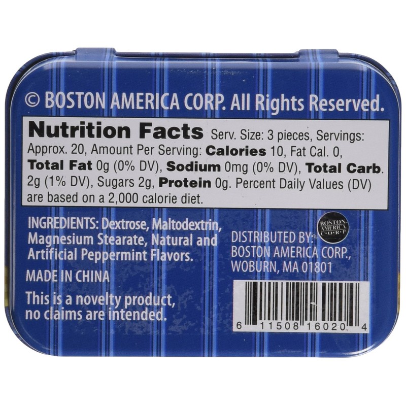 Boston America Gag Gifts Memory Mints, Sugar Candy for Senior