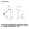 MFC PRO Red Oval Rear Bicycle Mudguard Fender Cycling Safety
