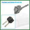 Motoforti 1 Set Front Door Lock Cylinder Set Kit with