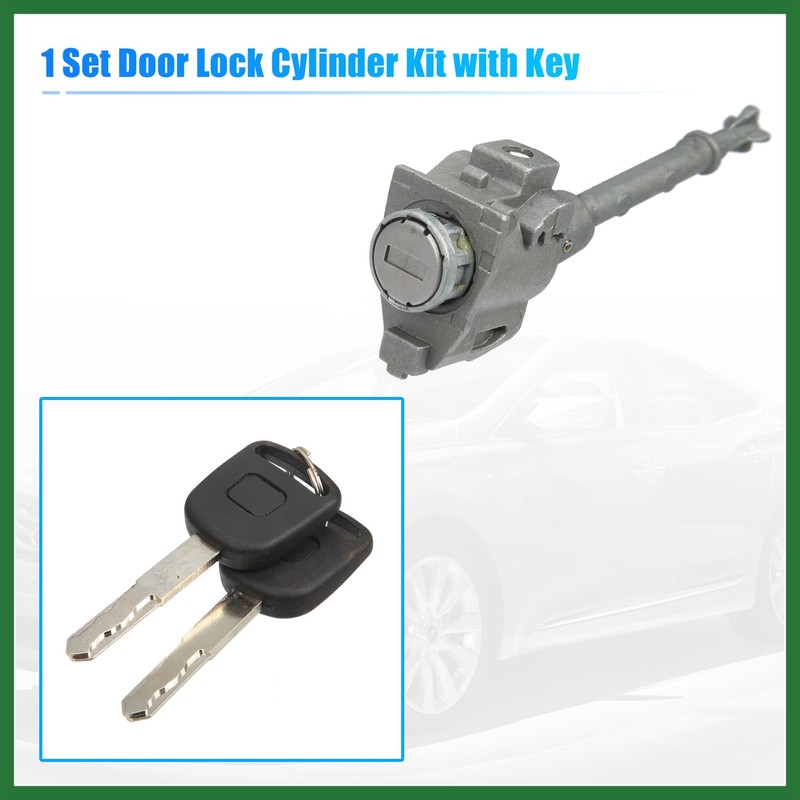 Motoforti 1 Set Front Door Lock Cylinder Set Kit with