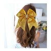 Glitter Hair Ties with Bows Red Hair Elastic Ties Hair