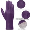 Harssidanzar Leather Gloves For Women,Winter Warm Cashmere Lining Touchscreen Ladies