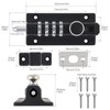 HOJLKLD Combination Locking Bolt, 4 Digit Combination Door Security Slide