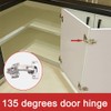 2 Pieces 135 Degree Corner Cabinet Door Hinge Kitchen Bathroom
