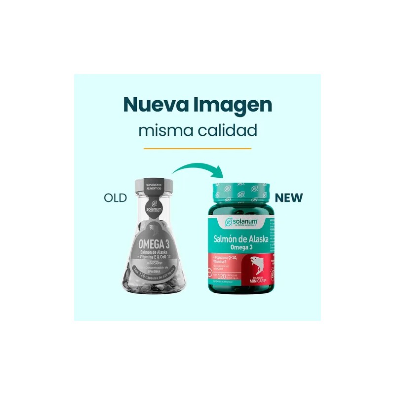 Solanum Omega 3 Salmón De Alaskavit.e coq-10 120mincap Sfn Sabor