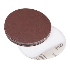 sourcing map 6" PSA Sanding Discs 100 Grit Self Stick Aluminum Oxide Sandpaper for Random Orbital Sander Wood Metal Auto Dry Polishing 10pcs