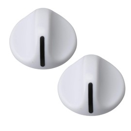 Dryer Knobs Replacement 1/4” d, Plastic Washer Dryer Start Knob White Dryer Knob Timer Knob Replacement for Frigidaire Replacement for 131965300 820923 Pack of 2