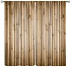 DDCBNS Bamboo Blackout Curtains,Nature Plant Leaves Abstract Design Polyester Fabric