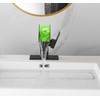 Bathroom Sink Led Faucet Waterfall Spout Black RGB 3 Colors