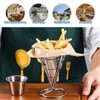 CNQLIS 2Pcs French Fry Holder French Cone French Fries Basket