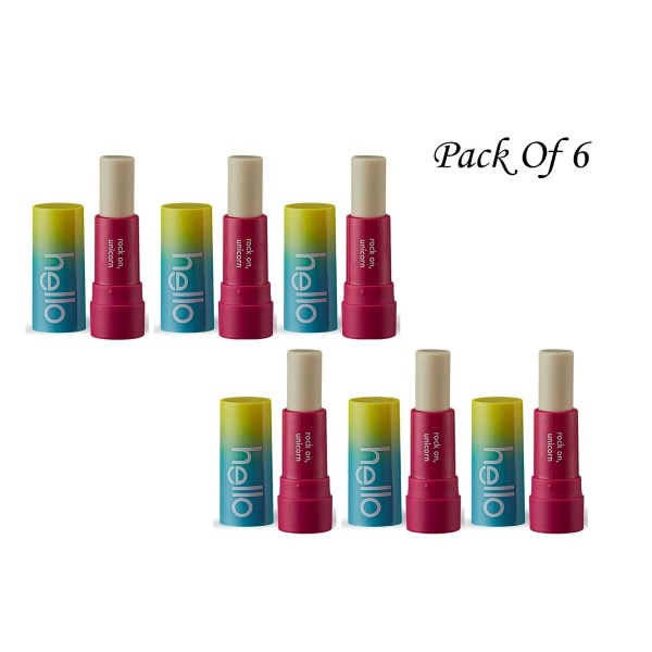 Hello Moisturizing Vegan Lip Balm, Wild Strawberry, 0.15 Oz (Pack