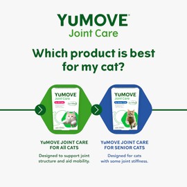YuMOVE Cat | Joint Supplement for Cats, with Glucosamine, Chondroitin, Green Lipped Mussel, All Ages and Breeds | 60 Capsules
