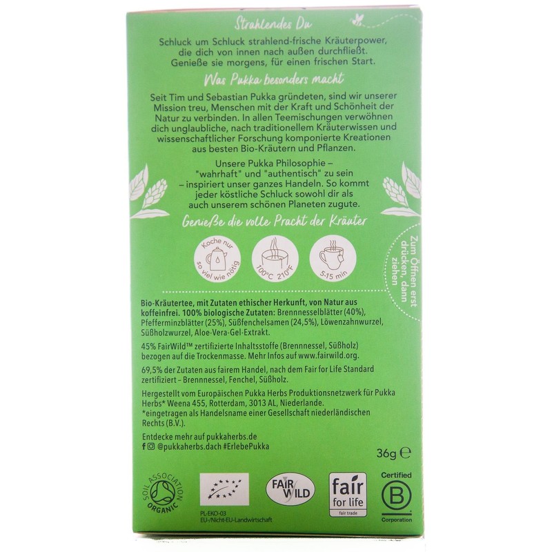 Pukka BIO Klar Tee, 20 Beutel, 36g
