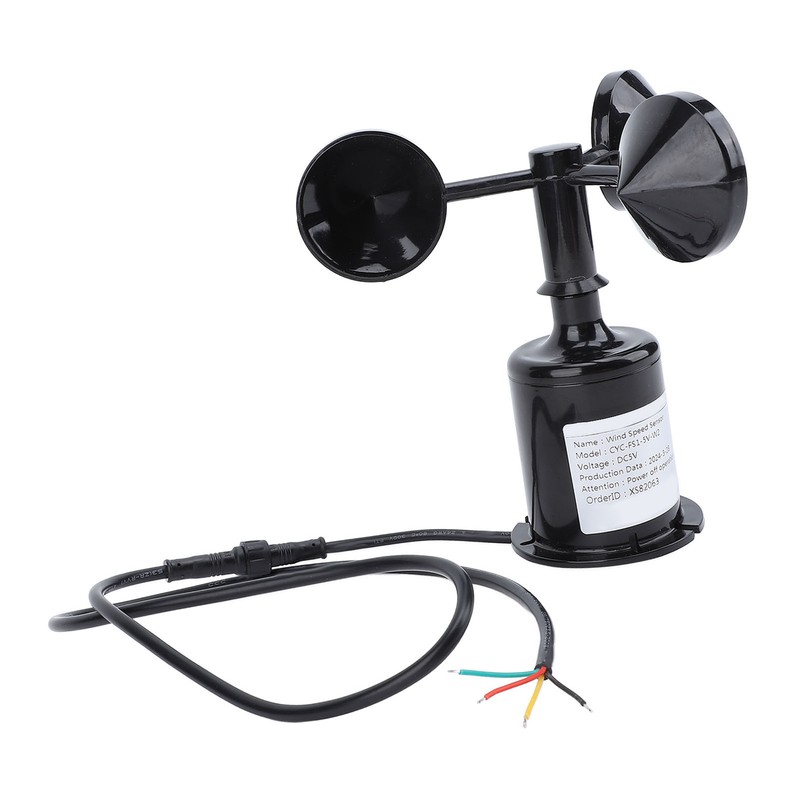 Wind Speed Monitoring Sensor with 0.8m Cable 3 Blade High