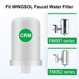 WINGSOL Faucet Filter Replacement, Washable, Remove Water Sediment (Compatible Faucet Water Filter ASIN: B07DVD7FB6)
