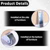 2 PCS Gate Caster Wheels Replacement, Sinking Door Bottom Pulley