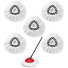 5 Pack Mop Replacement Heads, Spin Mop Replacement Head Mop