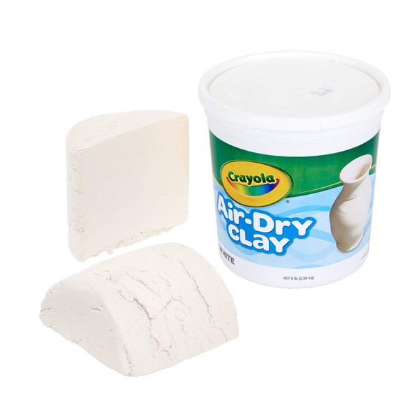 Crayola Air Dry Clay, White, 5lb, Kids Indoor Activities At Home