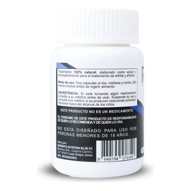 Supervits Suplemento Reulex Msm Colageno Capsulas Sabor